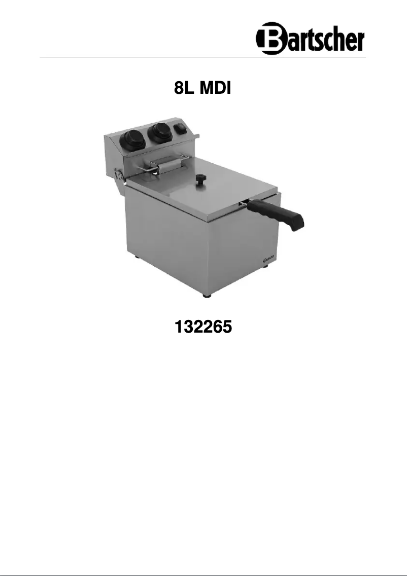 Page n°1 - Manuel utilisateur Bartscher 132265