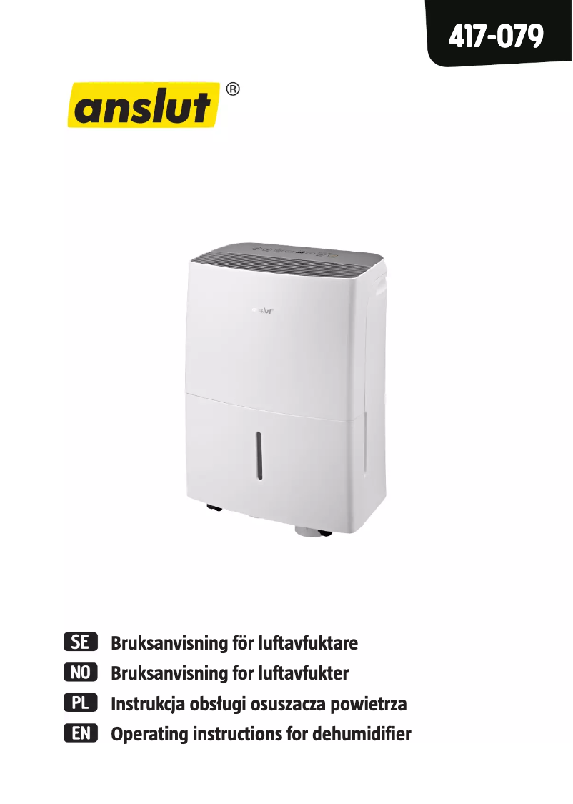 Page n°1 - Manuel utilisateur Anslut 417-079