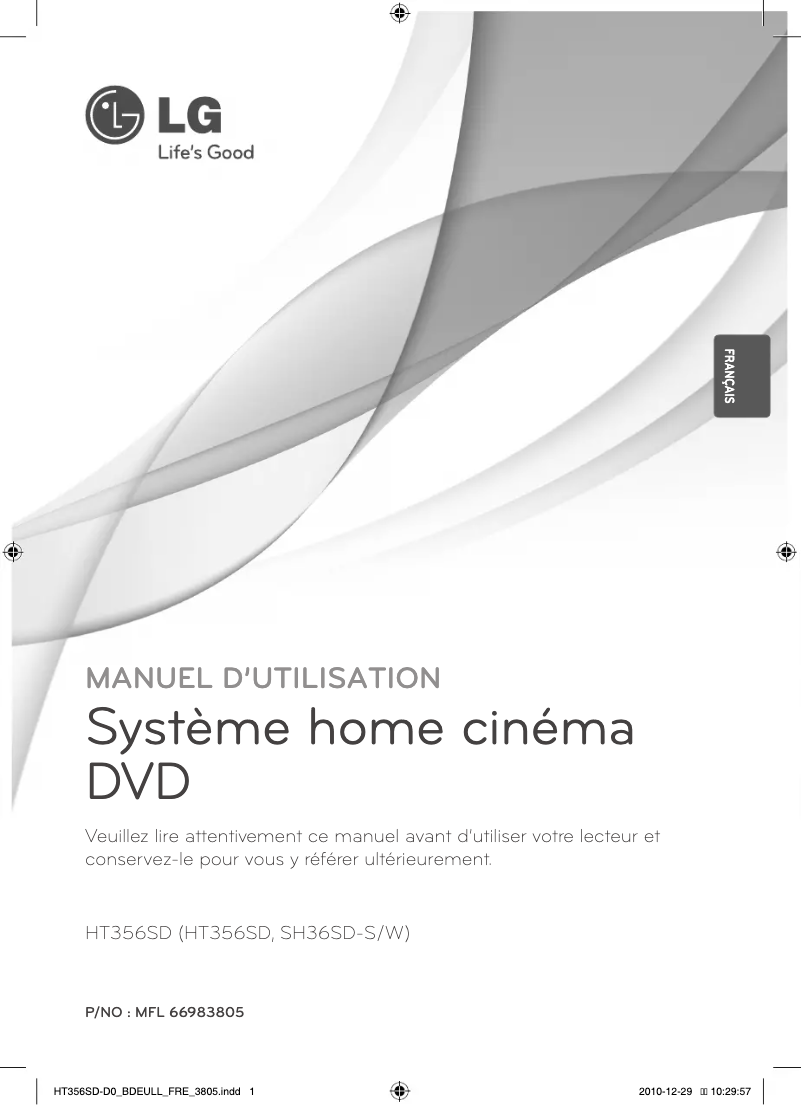 Page n°1 - Manuel utilisateur LG HT356SD