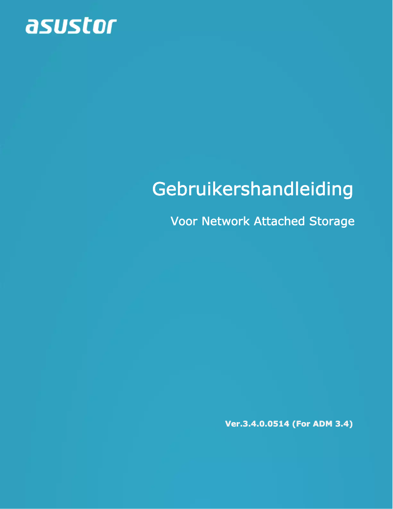 Page 1 de la notice Manuel utilisateur Asustor AS6210T