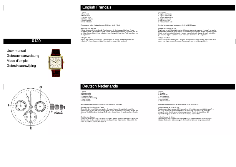 Page n°1 - Manuel utilisateur Davis 0120