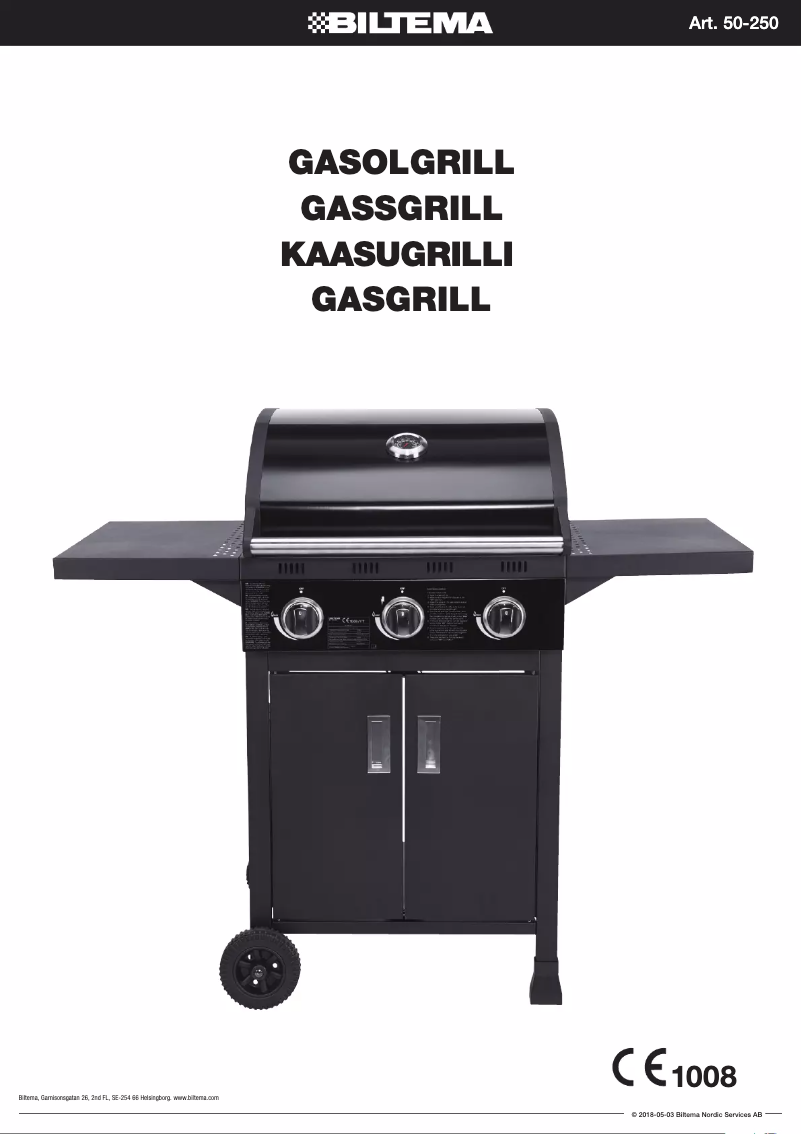 Page n°1 - Manuel utilisateur Biltema 50-250