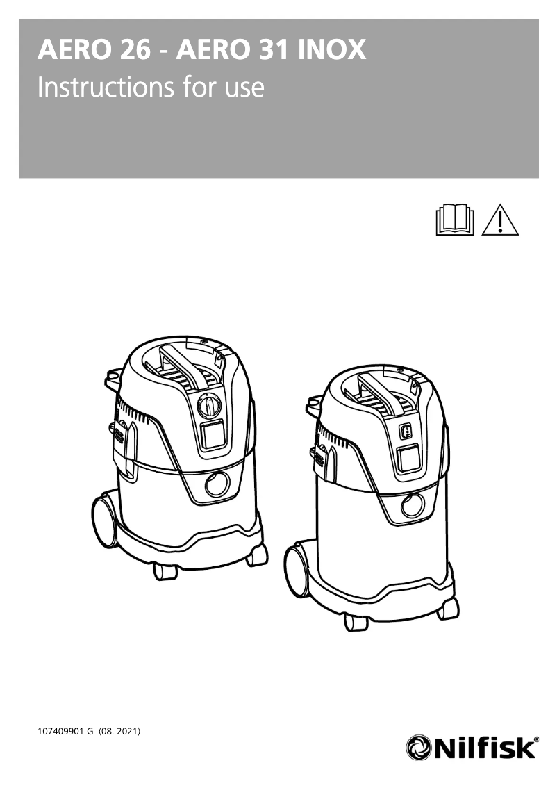 Página 1 del manual Manual de usuario Nilfisk Aero 31