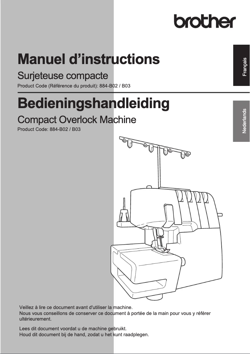 Page 1 de la notice Manuel utilisateur Brother 2104D