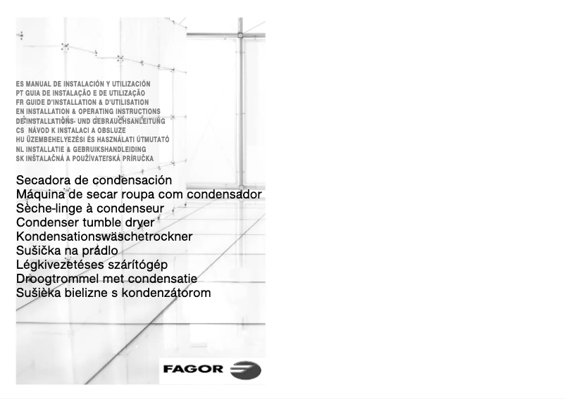 Page n°1 - Manuel utilisateur Fagor SFE-820CE