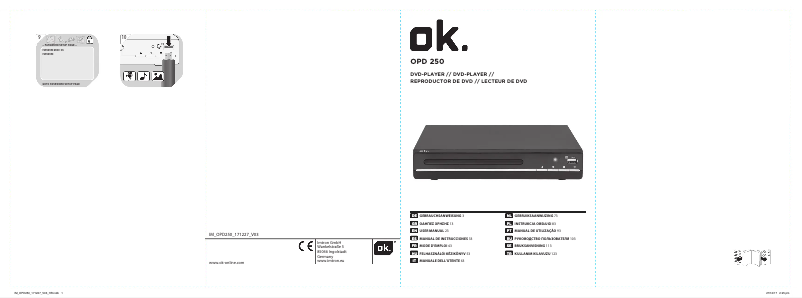 Page 1 de la notice Manuel utilisateur OK OPD 270