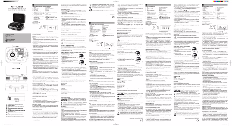 Page 1 de la notice Manuel utilisateur Muse MT-201 BTG