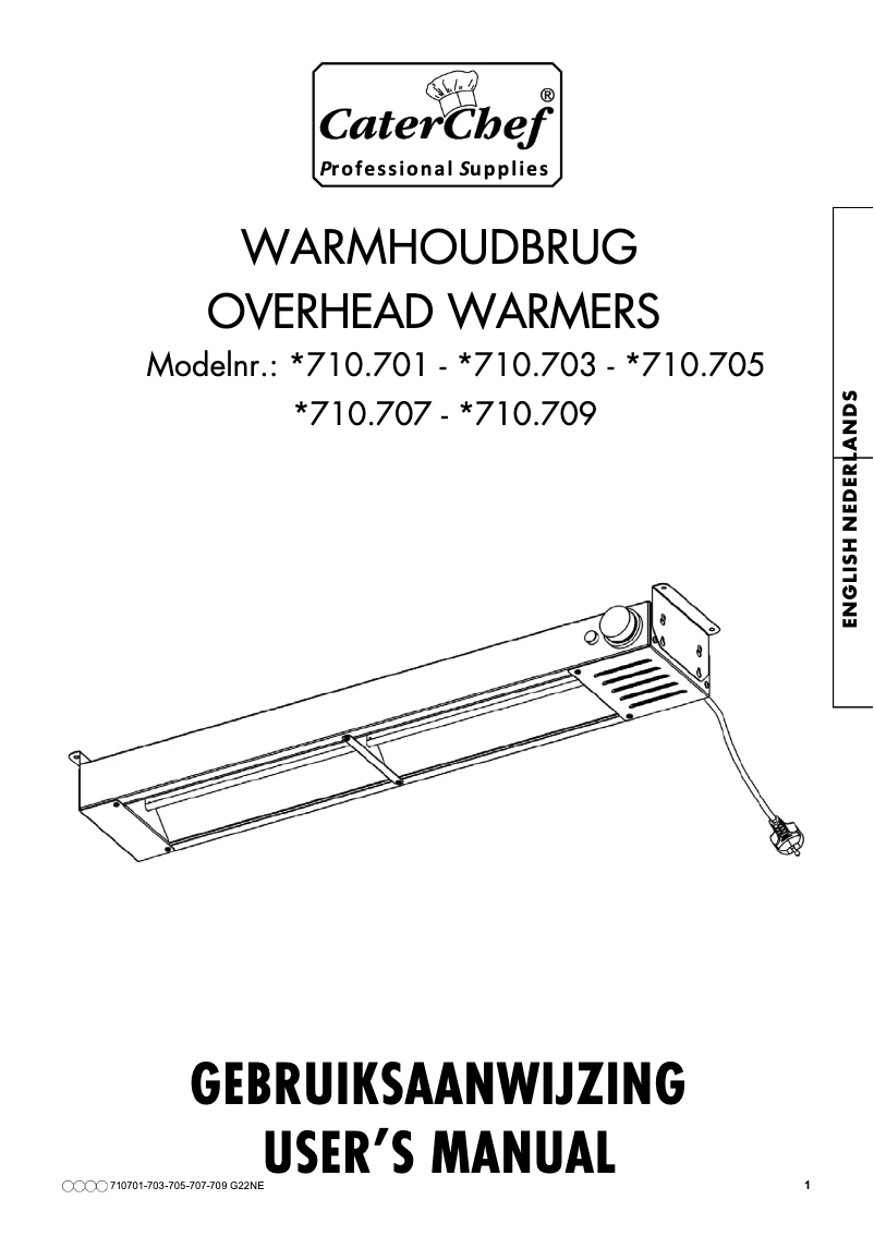 Página 1 del manual Manual de usuario CaterChef 710707