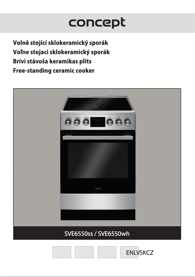 Image de la première page du manuel de l'appareil SVE6550WH