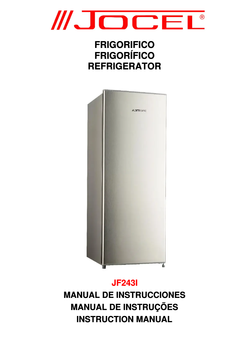 Page n°1 - Manuel utilisateur Jocel JF243I