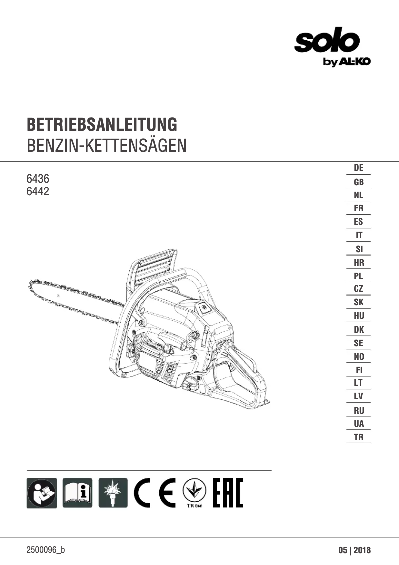 Page n°1 - Manuel utilisateur AL-KO Solo 6442