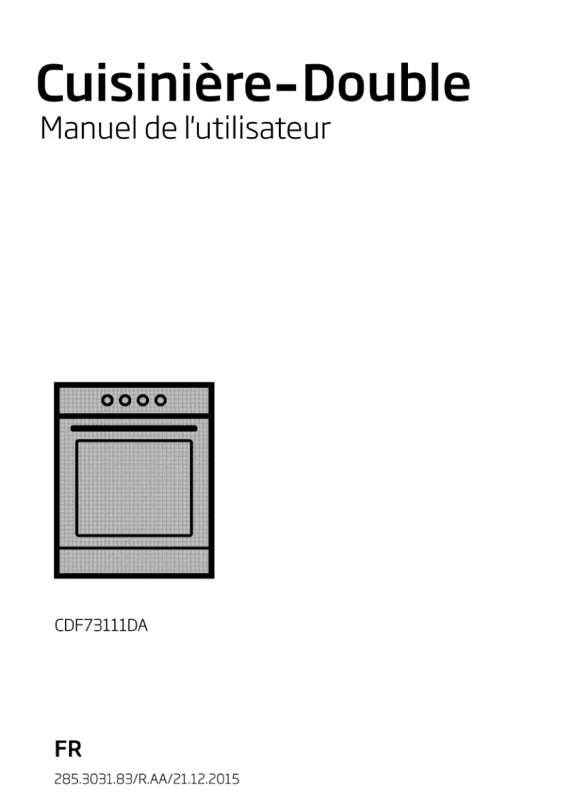 Page 1 de la notice Manuel utilisateur Beko CDF 73111 DA