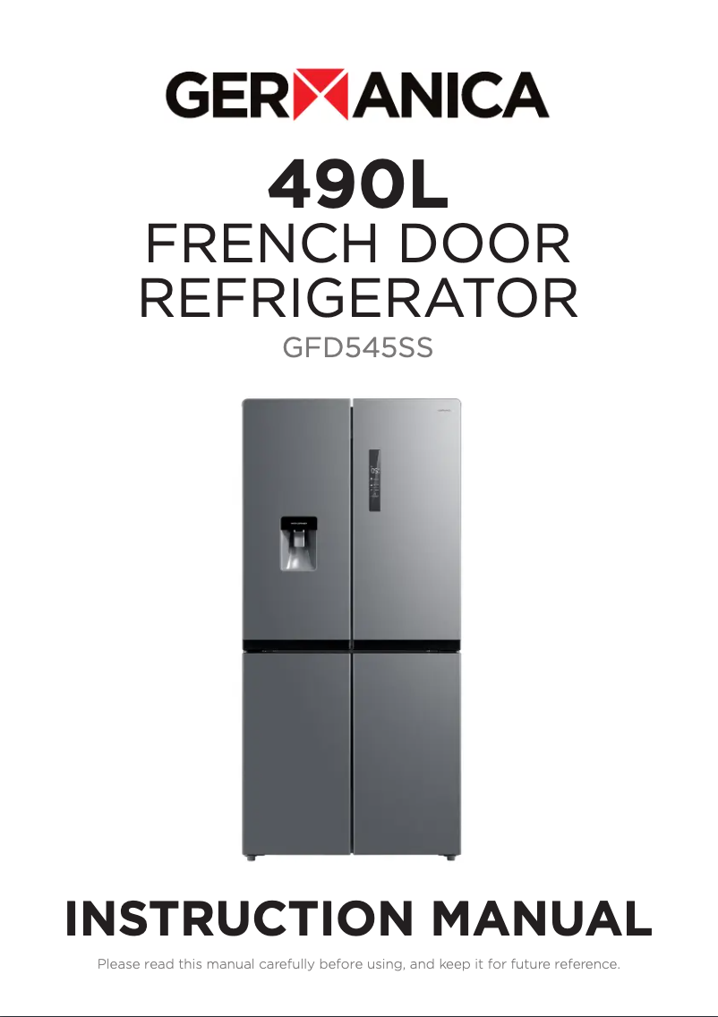 Página 1 del manual Manual de usuario Germanica GFD545SS