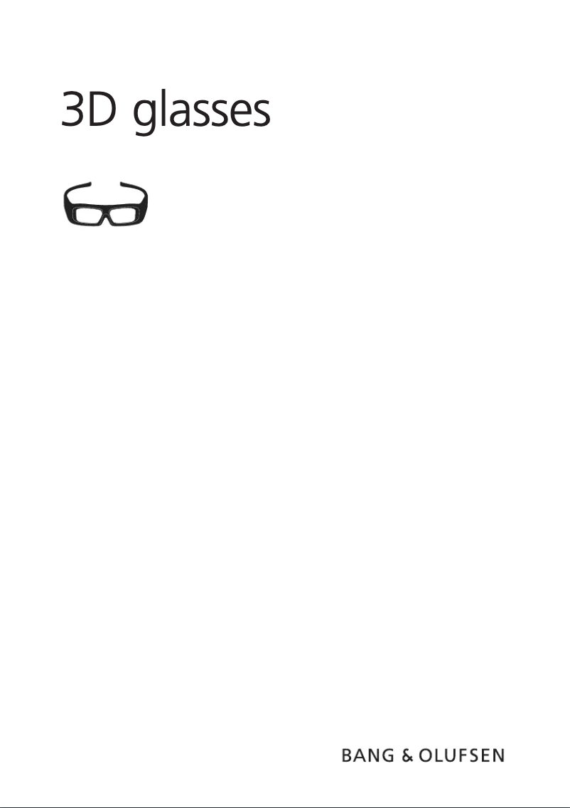 Imagen de la primera página del manual del dispositivo 3D Glasses