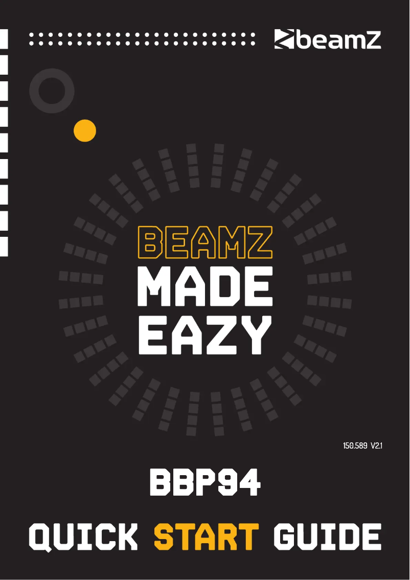 Page n°1 - Guide de démarrage rapide BeamZ BBP94