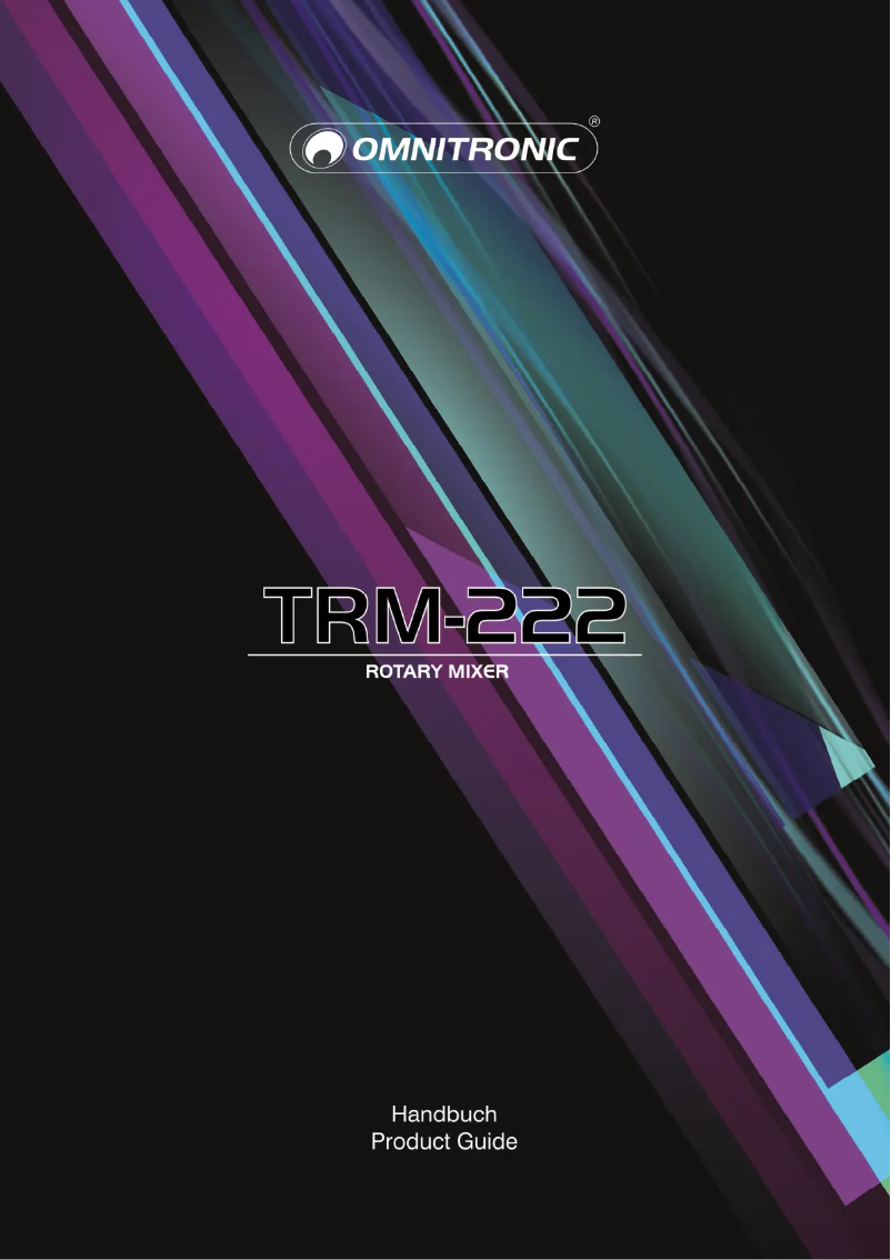 Image de la première page du manuel de l'appareil TRM-222