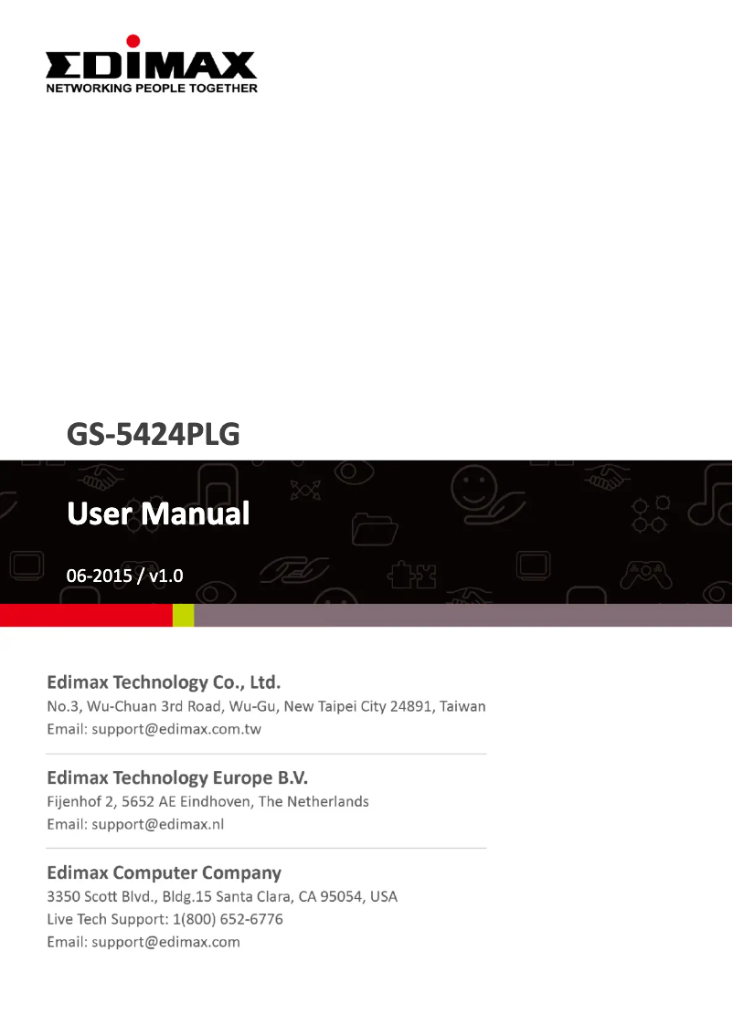 Página 1 del manual Manual de usuario Edimax GS-5424PLG