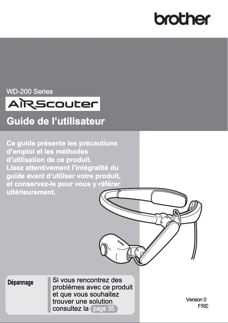 Página 1 del manual Manual de usuario Brother WD-200B