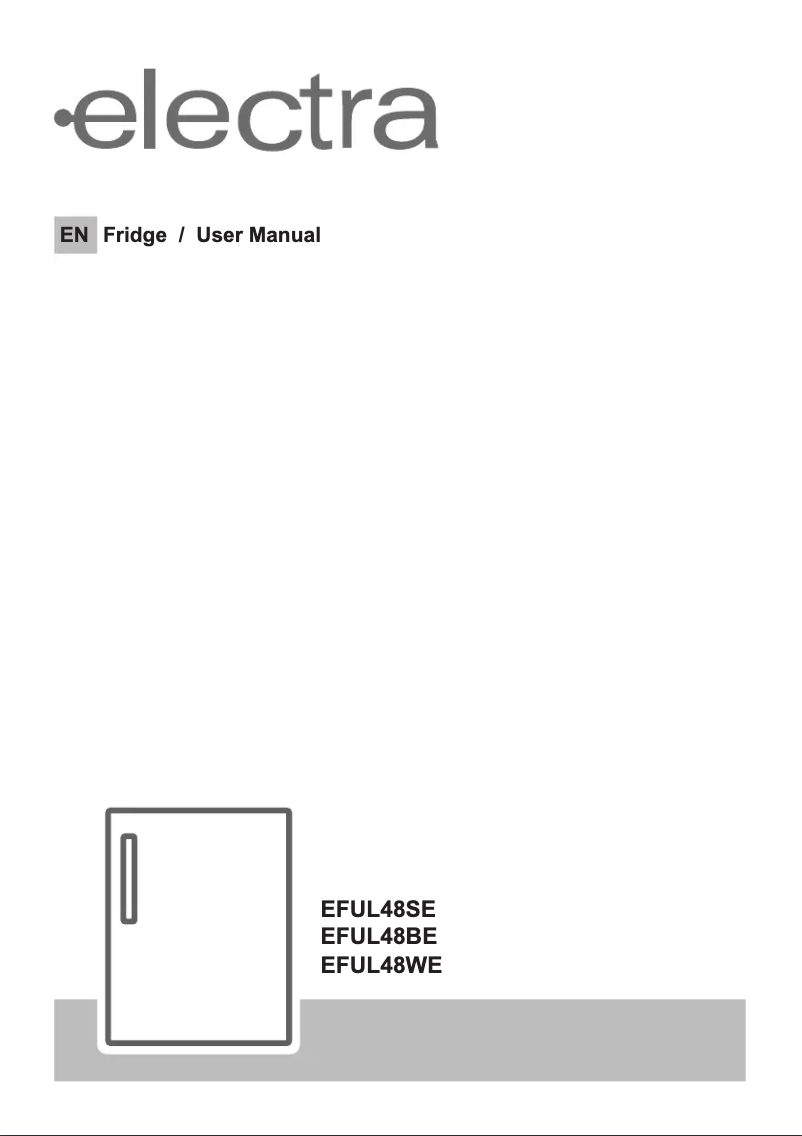 Page 1 de la notice Manuel utilisateur Electra EFUL48BE