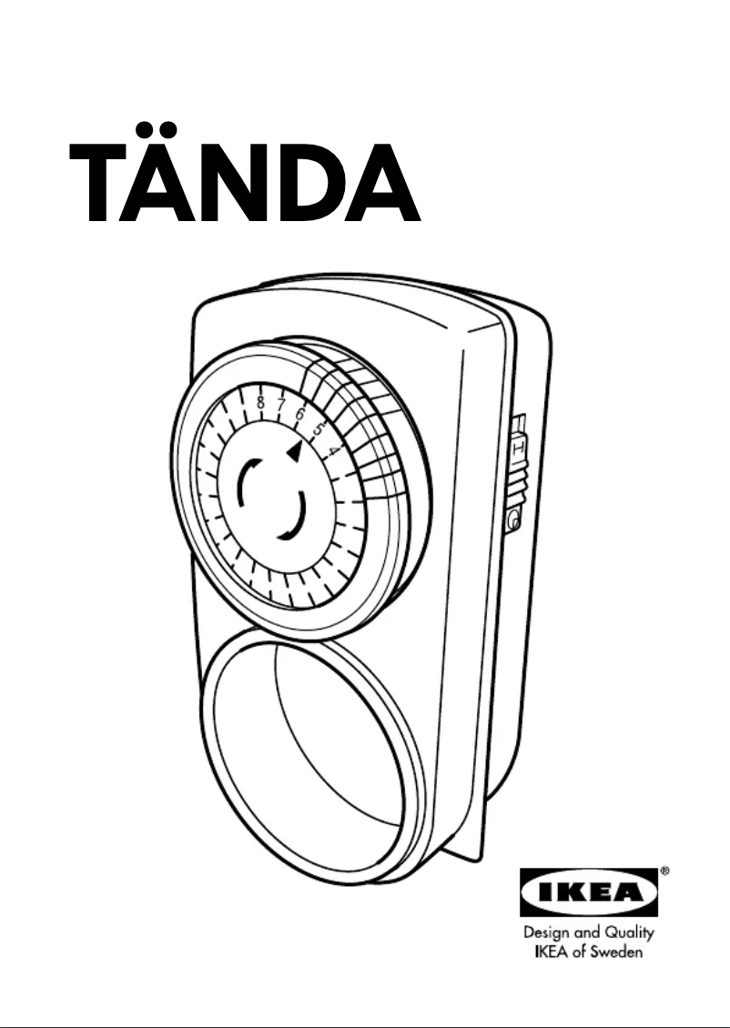 Page 1 de la notice Manuel utilisateur Ikea TANDA