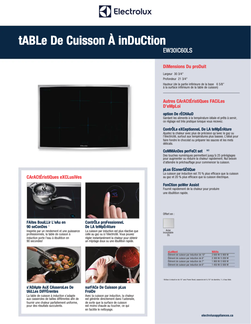 Image de la première page du manuel de l'appareil EW30IC60LB