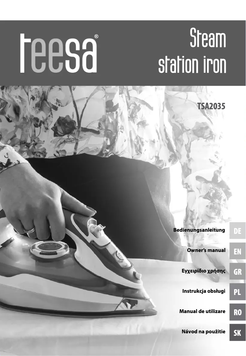 Page n°1 - Manuel utilisateur Teesa Smooth Steam S500 TSA2035