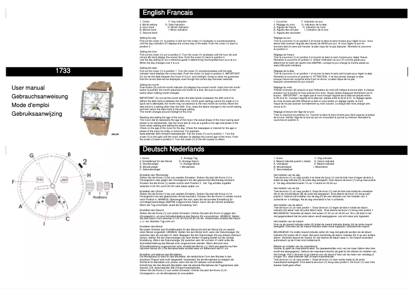Page n°1 - Manuel utilisateur Davis 1733