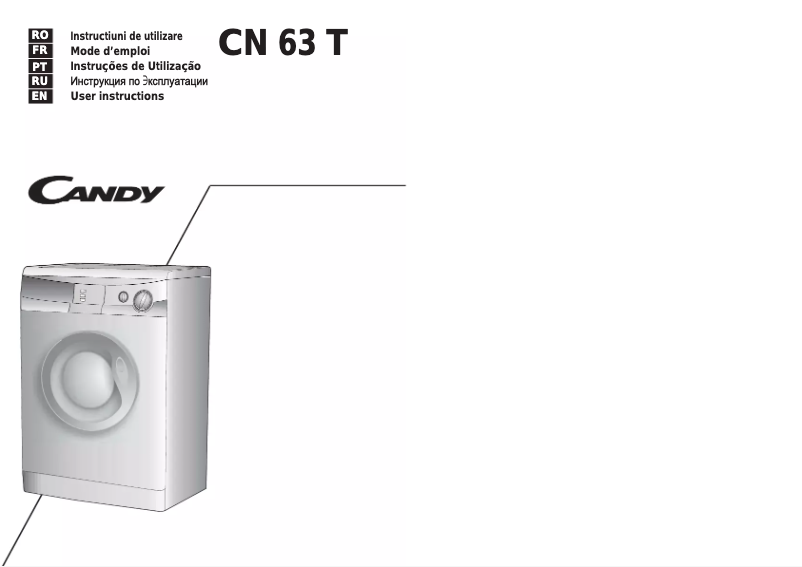 Image de la première page du manuel de l'appareil CN63TRU-03S
