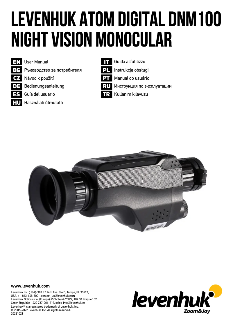 Image de la première page du manuel de l'appareil DB20