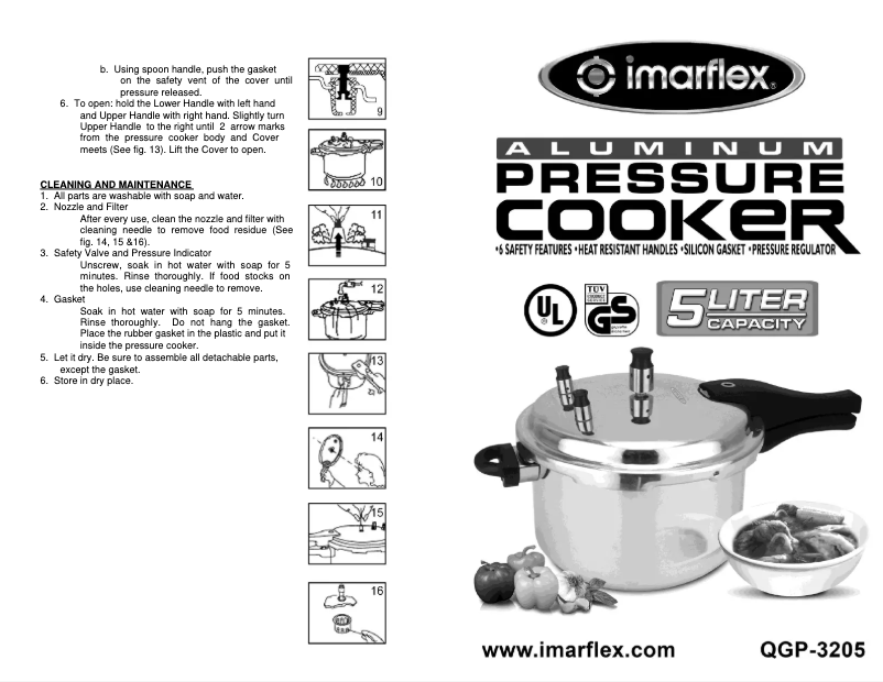 Page 1 de la notice Manuel utilisateur Imarflex QGP-3205
