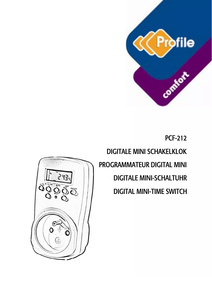 Image de la première page du manuel de l'appareil PCF-212