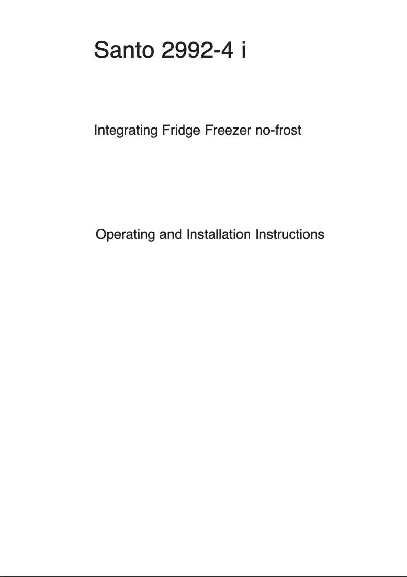 Page 1 de la notice Manuel utilisateur AEG Santo 2992-4i