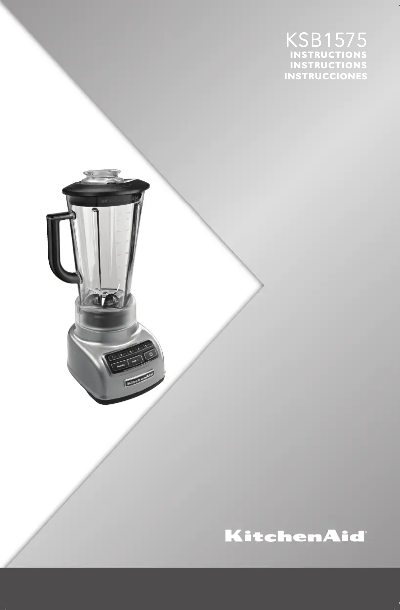 Page n°1 - Manuel utilisateur KitchenAid KSB1575ER