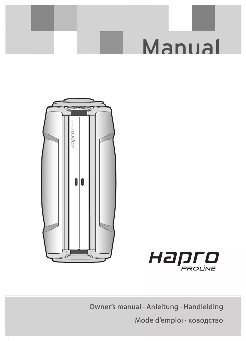 Page n°1 - Manuel utilisateur Hapro Proline