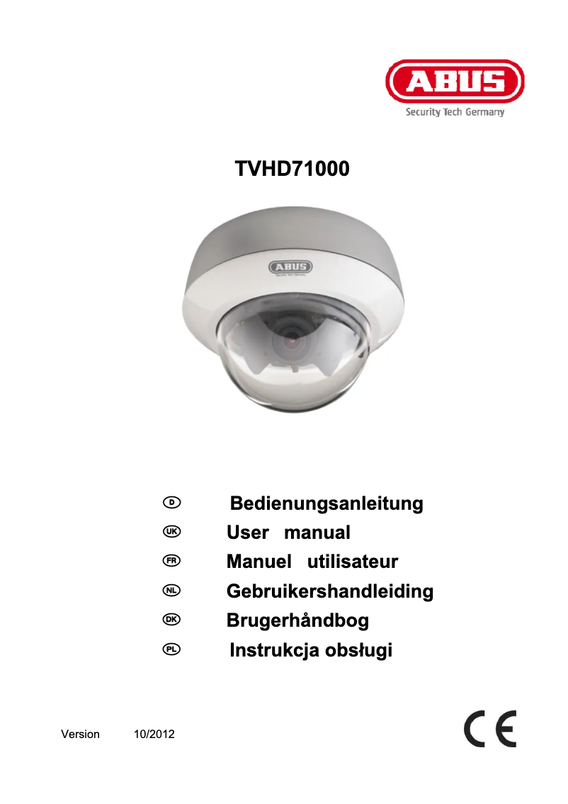 Image de la première page du manuel de l'appareil TVHD71000