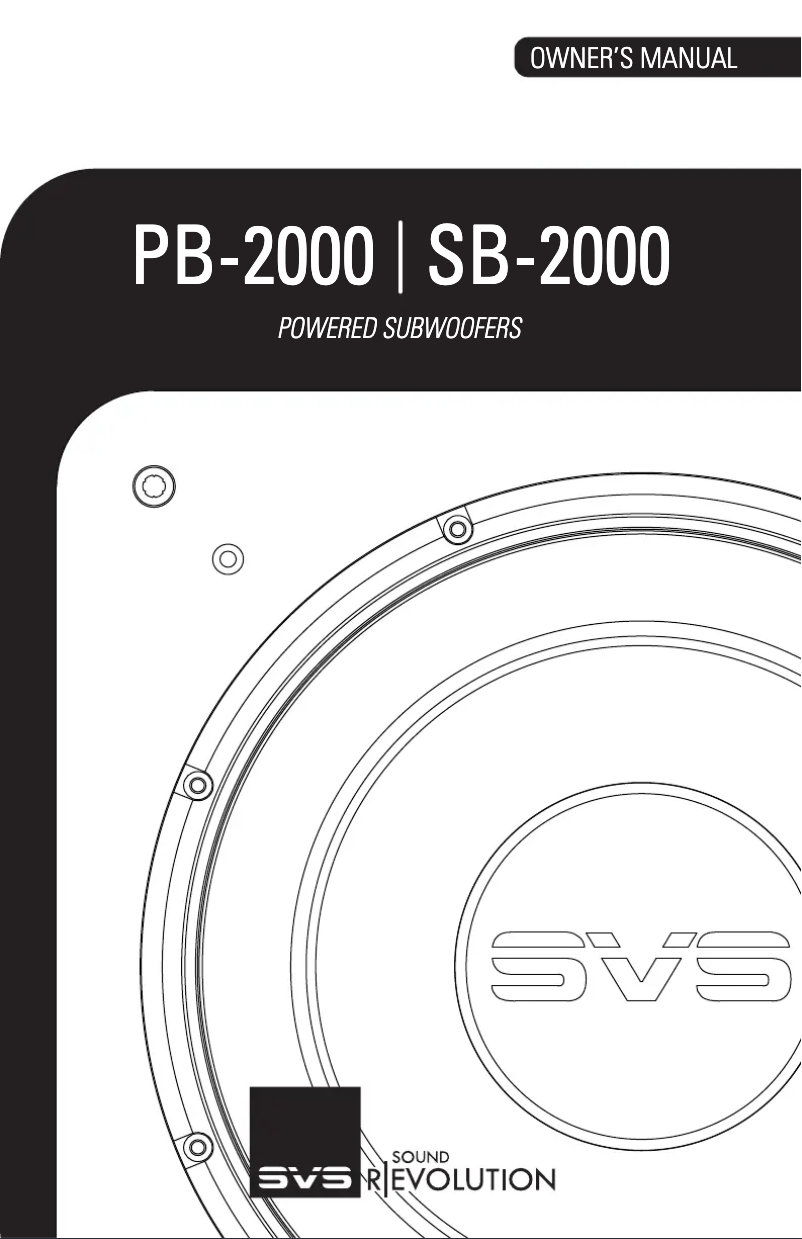 Image de la première page du manuel de l'appareil SB-2000