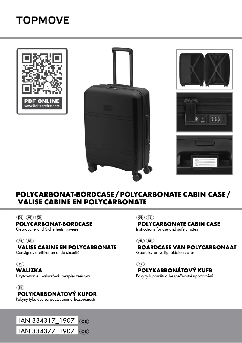 Image de la première page du manuel de l'appareil IAN 334317