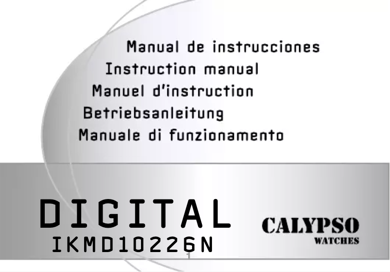 Page n°1 - Manuel utilisateur Calypso K5664