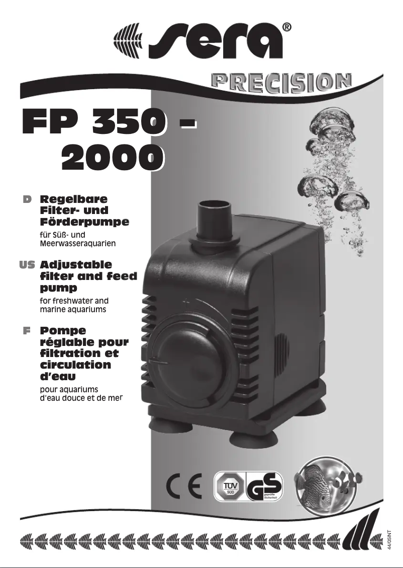 Image de la première page du manuel de l'appareil FP 350