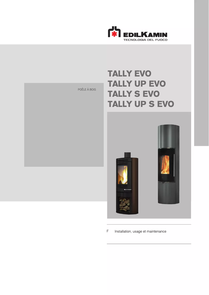 Page 1 de la notice Manuel utilisateur Edilkamin TALLY EVO
