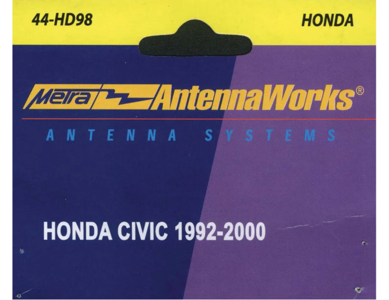 Página 1 del manual Manual de usuario Metra AntennaWorks 44-HD98