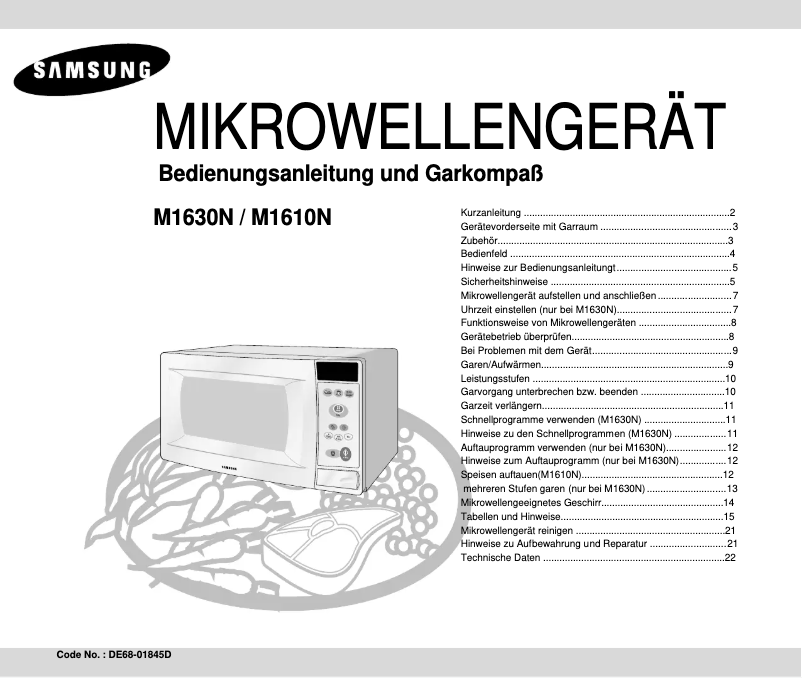 Page n°1 - Manuel utilisateur Samsung M1610N