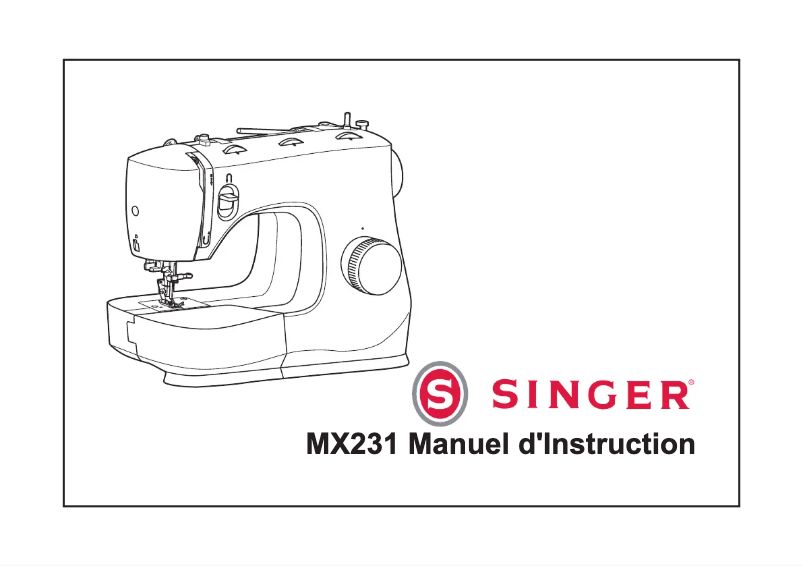 Page n°1 - Manuel utilisateur Singer MX231