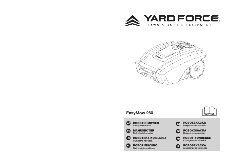 Page 1 de la notice Manuel utilisateur Yard Force EasyMow 260