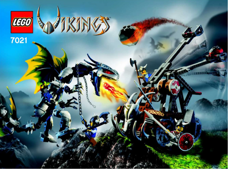 Page 1 de la notice Consignes visuelles Lego Vikings 7021