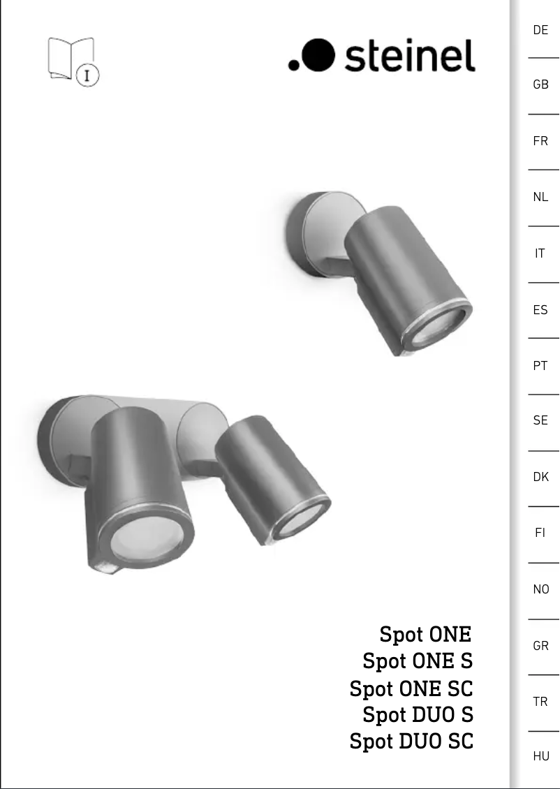 Image de la première page du manuel de l'appareil Spot ONE S