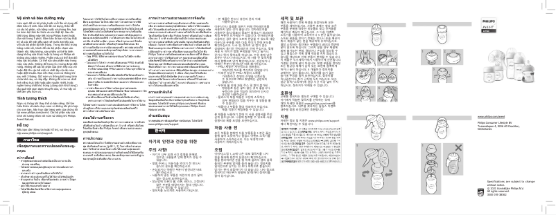 Page 1 de la notice Manuel utilisateur Philips Avent PPSU SCF581