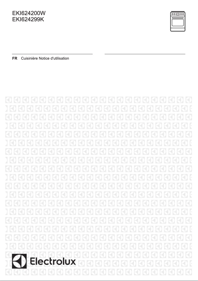 Page 1 de la notice Manuel utilisateur Electrolux EKI624200W