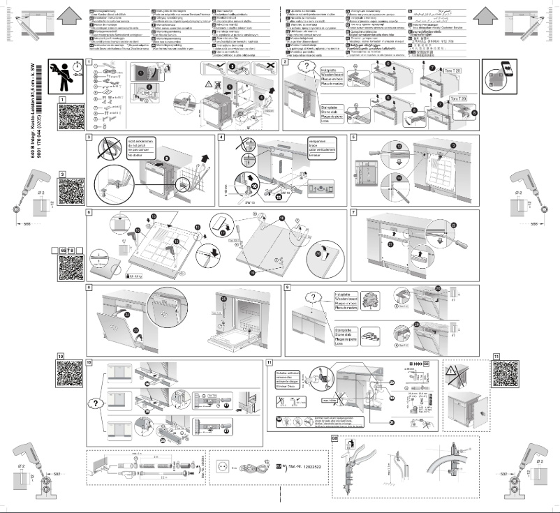 Page n°1 - Instructions / montage Junker JS54S01ITE