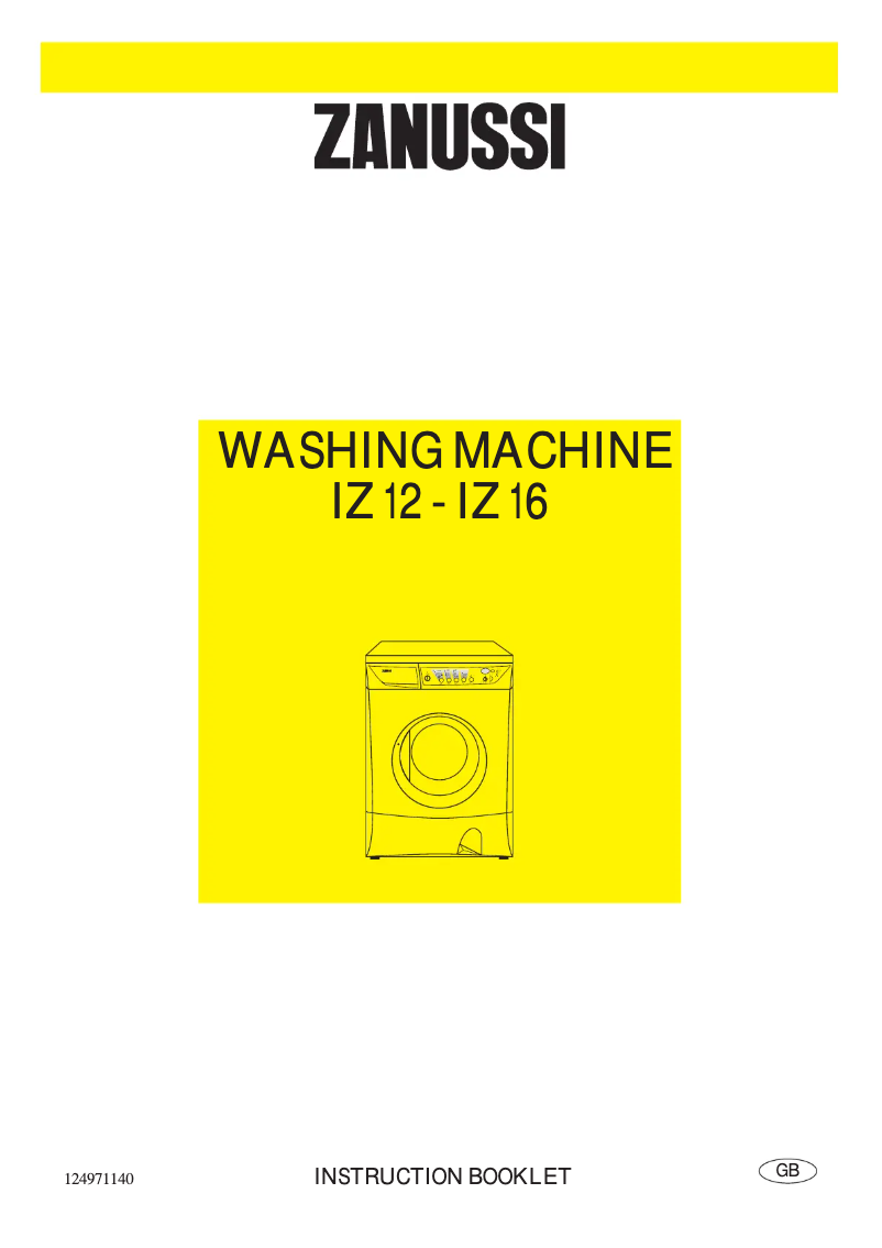 Page n°1 - Manuel utilisateur Zanussi IZ 16 S